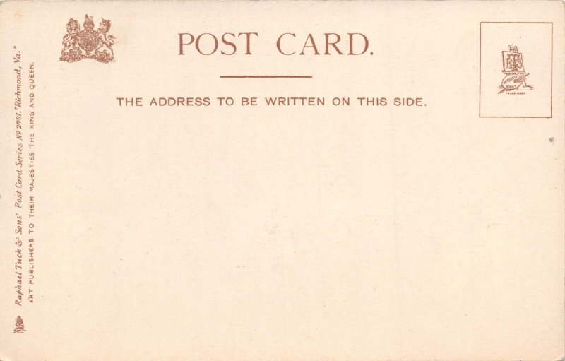 RICHMOND VIRGINIA~STATE CAPITOL-RAPHAEL TUCK PUBLISHED POSTCARD 1900s