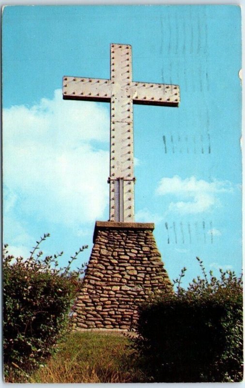 Postcard - The Lighted Cross At Lake Junaluska, North Carolina