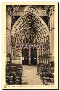 Old Postcard Dax La Cathedrale Gothic Portal