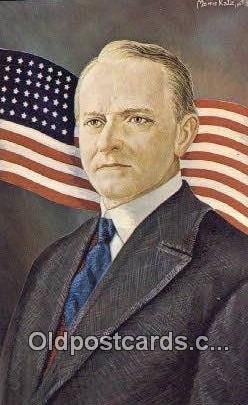 Calvin Coolidge - President Artist Morris Katz Unused 