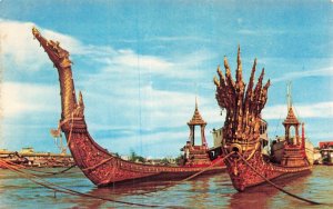 Bangkok Thailand Royal Barges Suphannahongse Nakraj 1957 Buddhist Century
