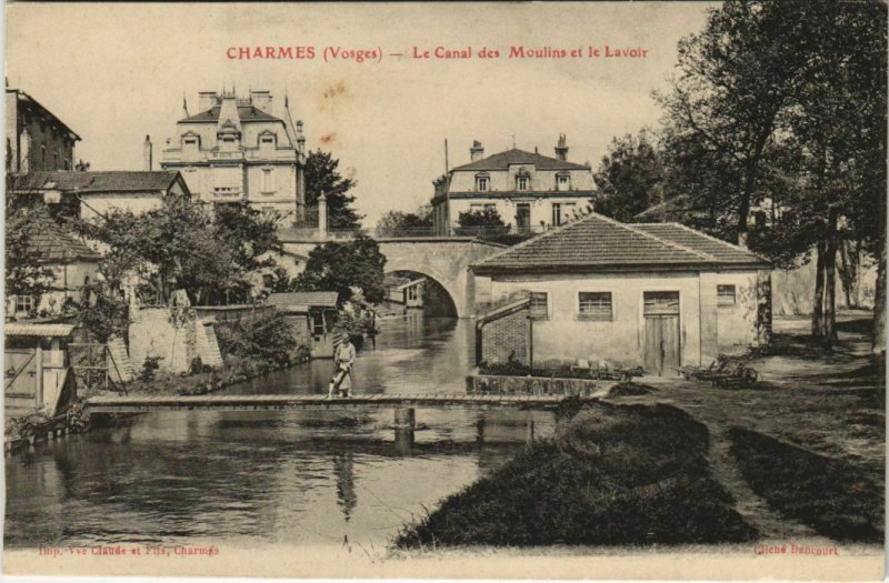 CPA CHARMES La Canal des Moulines et la Lavoir (151573)