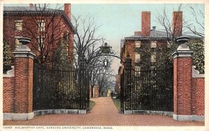 Holworthy Gate in Cambridge, Massachusetts Harvard University.