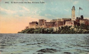 HAVANA HABANA CUBA~EL MORRO FROM THE SEA POSTCARD