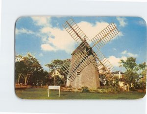 Postcard The Oldest Windmill On Cape Cod Eastham Massachusetts USA