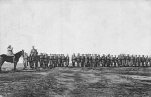 VIEW OF POLAND MILITARY SOLDIERS -1914 K u K FELDPOSTAMT WW1 PHOTO POSTCARD