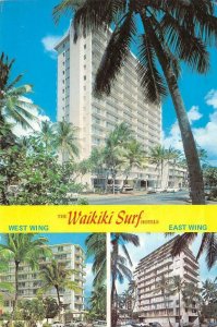 WAIKIKI SURF HOTELS Waikiki, Hawaii 1976 Continental Chrome Vintage Postcard