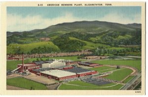 Postcard American Bemberg Plant Elizabethton TN