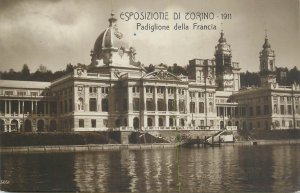 Italy Turin Exposition 1911 Torino Pavilion of France photographic postcard