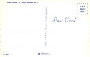 Hindu Temple St. James Trinidad Postcard