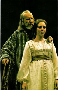 Hume Cronyn as Shylock, Domini Blythe The Merchant of Venice c1976 Postcard A56