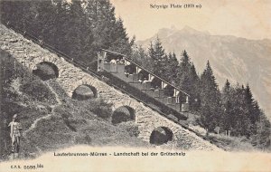 SWITZERLAND~LAUTERBRUNNEN ~ LANDSCHAFT bei der GRUTSCHALP~1900s PHOTO POSTCARD