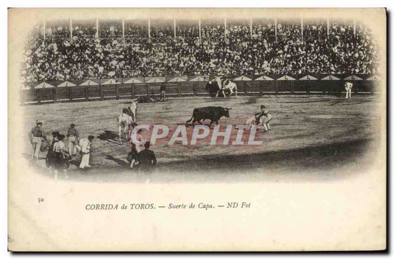 Old Postcard Sport Spain Bullfight Toro Taurus Suerte Capa