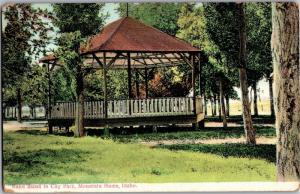 Band Stand in City Park, Mountain Home Idaho Vintage Postcard M26