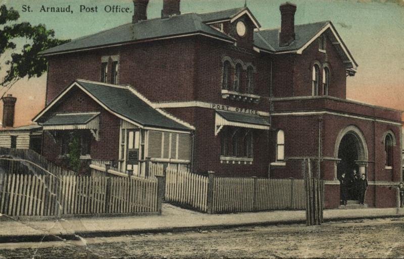 australia, St. ARNAUD, Victoria, Post Office (1910s) Postcard