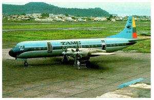 Tame Ecuador Lockheed L 188A Electra 1977 Airplane Postcard