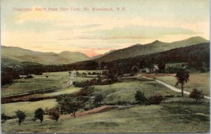 Postcard NH Franconia Notch from Fair View No. Woodstock