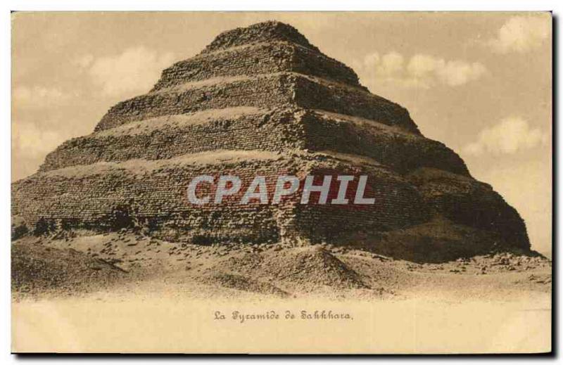 CPA Egypt Egypte La Pyramide de Sakkhara 