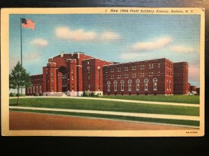 Vintage Postcard 1935 New 106th Field Artillery Armory Buffalo New York