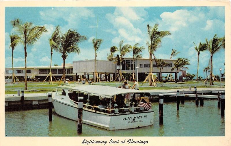 Flamingo Florida~Sightseeing Boat Play Mate VI @ Everglades National Park~1958