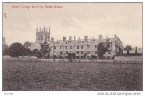 Merton College from the Fields, Oxford, Oxfrdshire, England, United Kingdom, ...