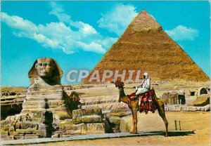 Modern Postcard The Great Sphinx of Giza Pyramid and Khefren