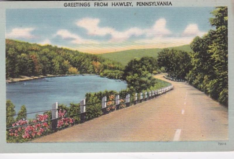 Pennsylvania Greetings From Hawley