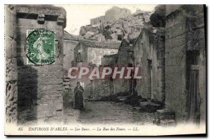 Old Postcard Environs Arles Les Baux The Rue des Fours