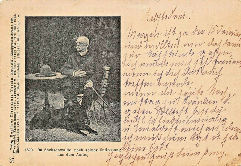 BISMARCK - Im SACHSENWALDE NACH SEINER ENTLASSUNG aus dem AMTE-1902 POSTCARD