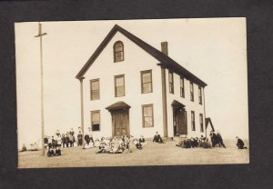 ME John Andrew's School Children S Windham Maine Real Photo RPPC RP Post...