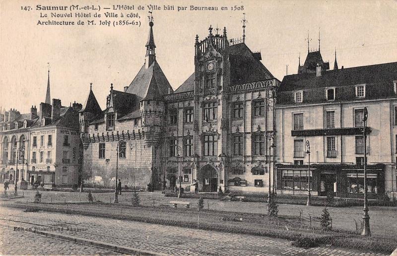 BF9401 saumur m et l l hotel de ville bati par bourneau france      France