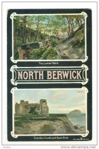 2Views, The Ladies' Walk, Tantallon Castle & Bass Rock, North Berwick, Scotla...