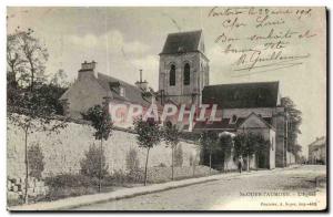 Old Postcard Saint-Ouen-L'aumône The Church