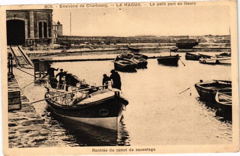 CPA Env. de CHERBOURG - La HAGUE - Le petit port de GOURY (246126)