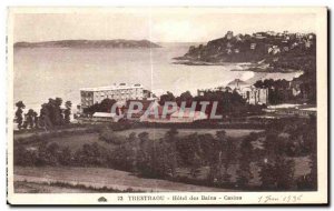 Postcard Old Trestraou Hotel des Bains Casino