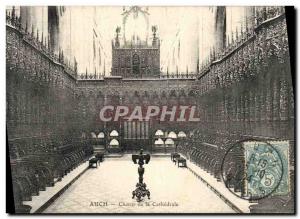 Old Postcard Auch Choeur De La Cathedrale