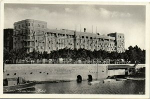 PC EGYPT, CAIRO, SEMIRAMIS HOTEL, Vintage REAL PHOTO Postcard (b36812)