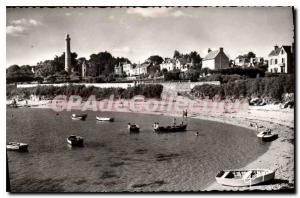 Postcard Old Benodet Little Beach And The Great Lighthouse