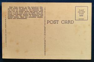 Postcard Linen Unused High Point NC LB