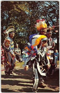 Mille Lacs Indian Trading Post Native Americana Onamia, MN '60s Vintage Postcard