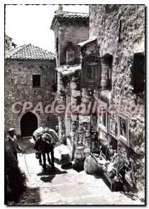 Modern Postcard Eze Village and Old streets Scene typical of the life of this...