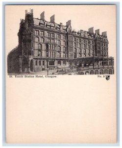 Glasgow Scotland Postcard St. Enoch Station Hotel c1905 Unposted Antique