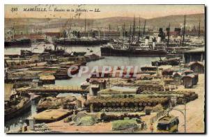 Old Postcard Marseille basins of Joliette