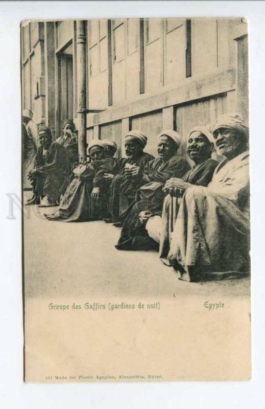 424315 EGYPT Alexandria Group of Gaffirs Vintage postcard