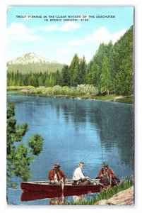 Trout Fishing Clear Waters Of The Deschutes Scenic Oregon Postcard
