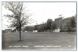 Wahpeton North Dakota ND Postcard RPPC Photo US Indian School Building c1940's