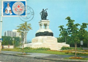 Postcard Romania RPR Bucharest Medic doctors monument