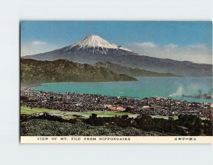 Postcard View of Mt. Fuji From Nippondaira Shizuoka Japan