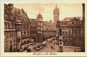 Germany Frankfurt am Main Rathaus Vintage Postcard C205