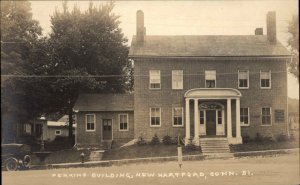 New Hartford Connecticut CT Perkins Building c1915 Real Photo Postcard